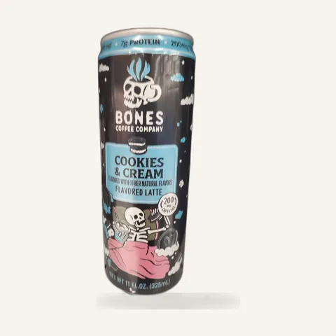Bones Coffee Company Cookies & Cream Latte can