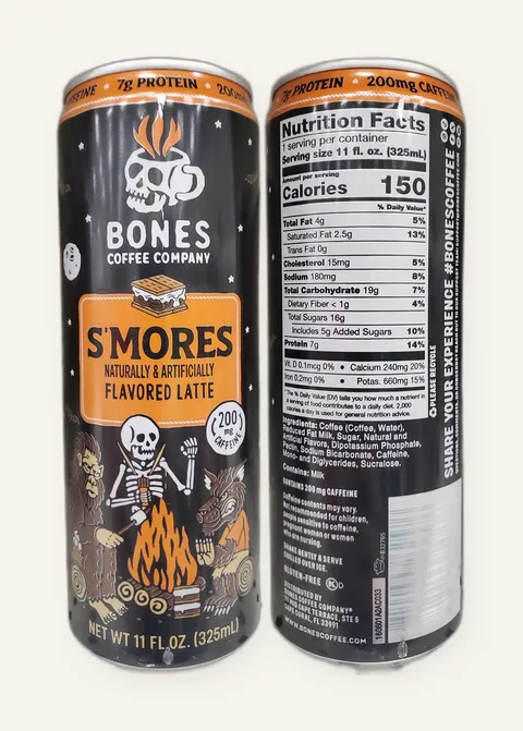 Bones Coffee Company S'mores Latte can
