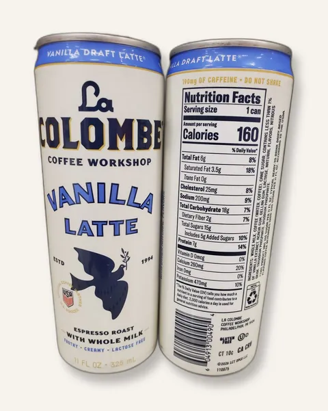 La Colombe Vanilla Draft Latte can