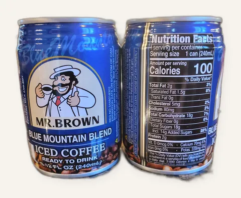 Mr. Brown Blue Mountain Blend Iced Coffee can
