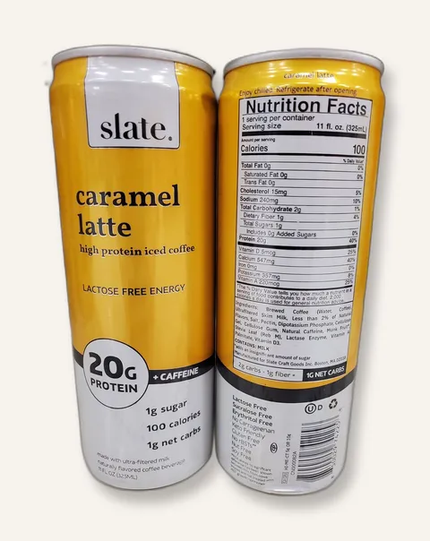 Slate Caramel Latte can